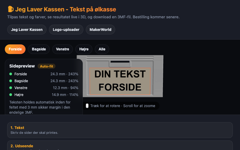 Tekst værktøj preview